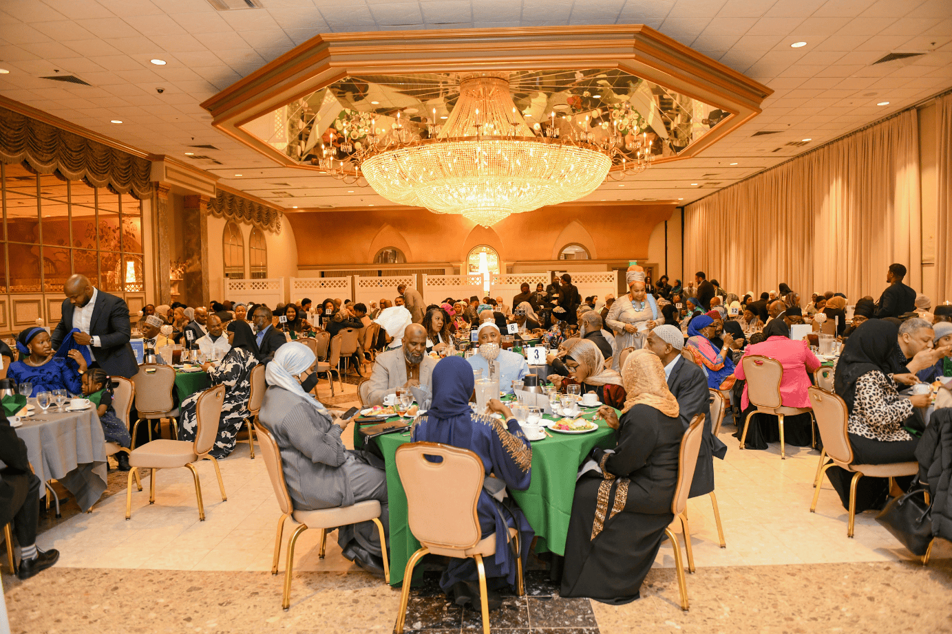 An overview shot of the Pre-Ramadan Fundraiser for the Isalmic-Centered School